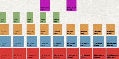 Univers Next Font Poster 3